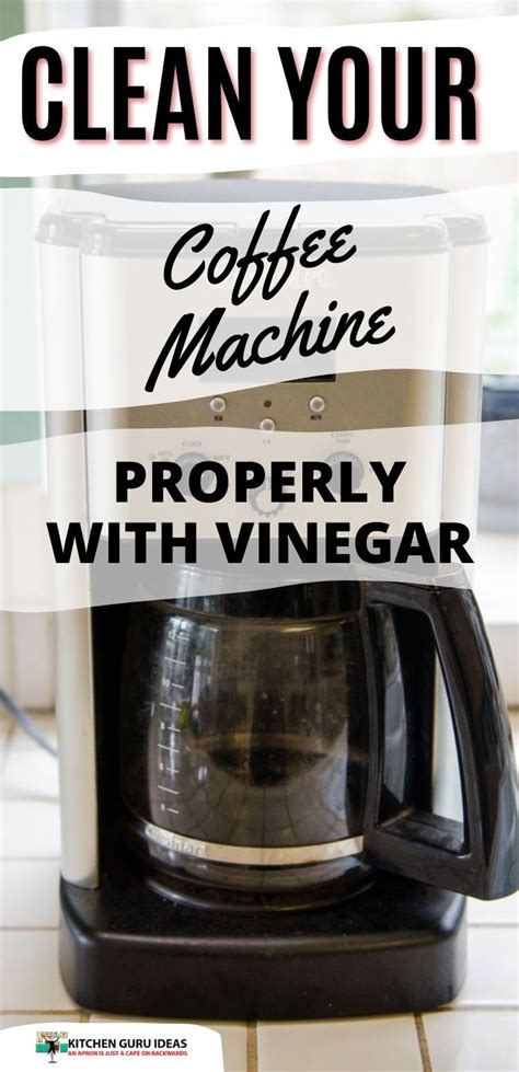 Clean Your Coffee Maker With Apple Cider Vinegar In 10 Steps In 2021