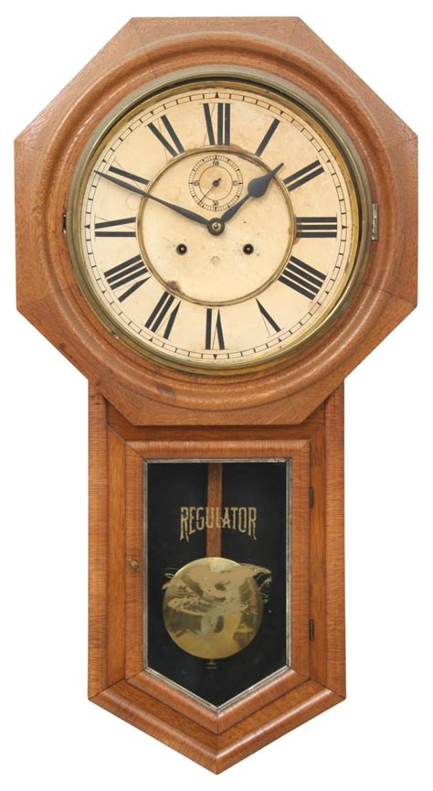 Lot Ansonia Office Regulator Wall Clock