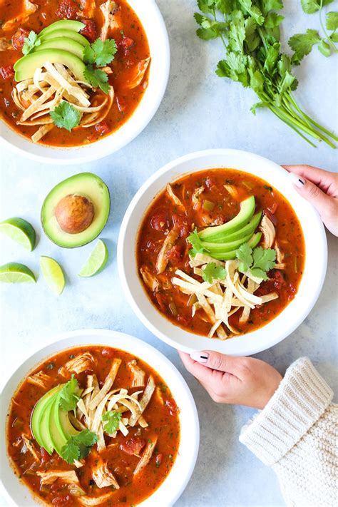 Instant Pot Chicken Tortilla Soup Damn Delicious