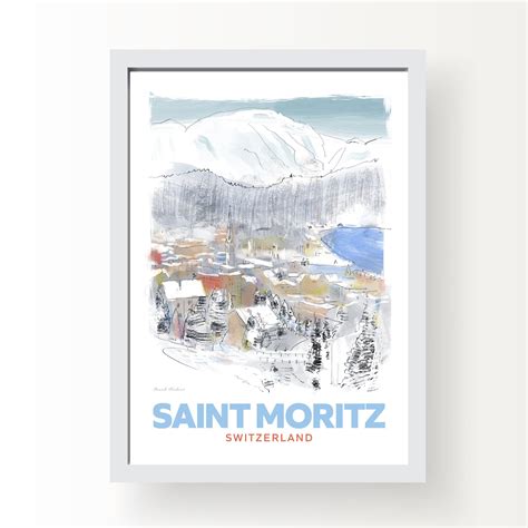 Saint Moritz Switzerland Art Print