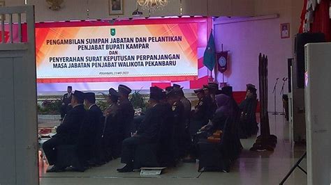 Sah Firdaus Resmi Jabat Pj Bupati Kampar Dilantik Gubernur Riau