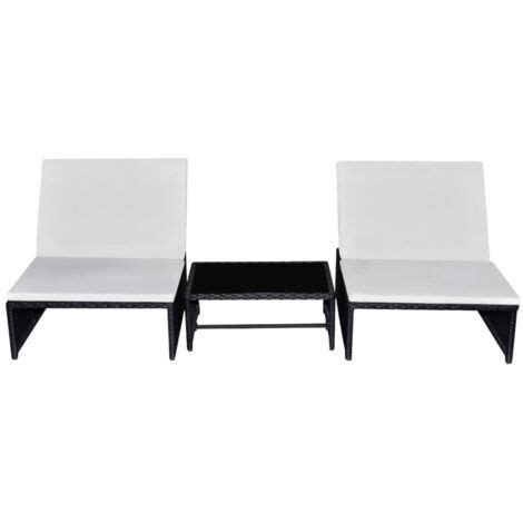 Furniture Limited Sillas De Jard N Reclinables Con Mesa Uds