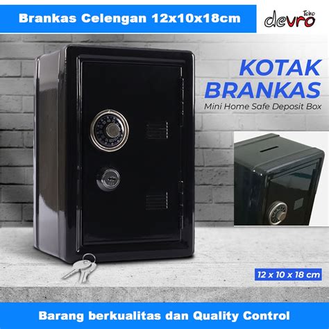 Jual Brankas Mini Celengan Kotak Home Safe Deposit Box Leshp Le