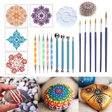 Kit Puntillismo Para Mandalas Incluye 20 Piezas Herramientas Cuotas