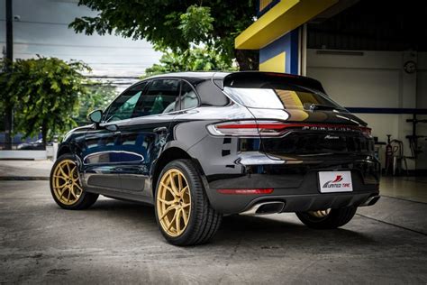 Porsche Macan Black with Vorsteiner VFN-504 Aftermarket Wheels | Wheel ...