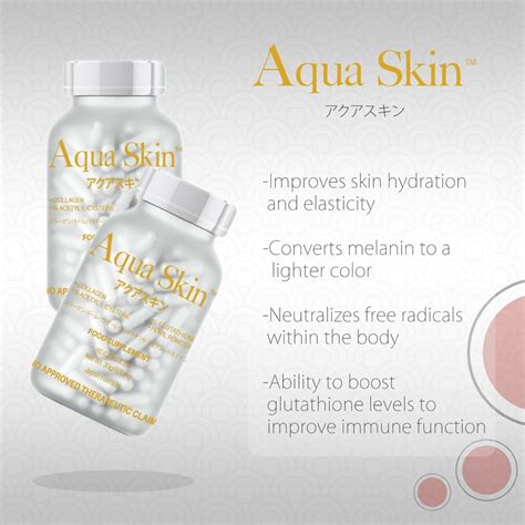 Aqua Skin Glutathione And Collagen Whitening Capsules Skin Solution Store