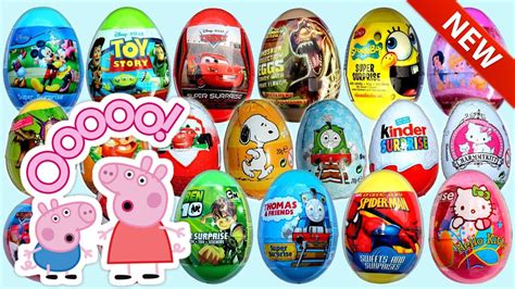 32 Surprise Eggs Kinder Surprise New Show Animals Part 2 Peppa