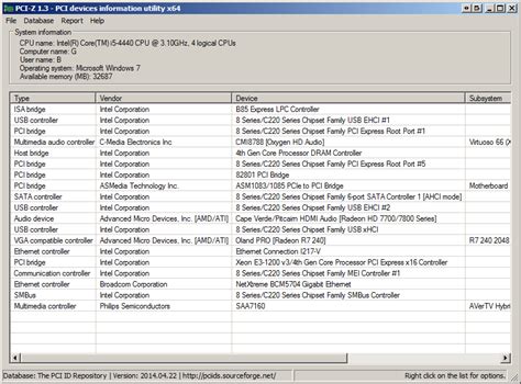 PCI-Z detect unknown PCI devices