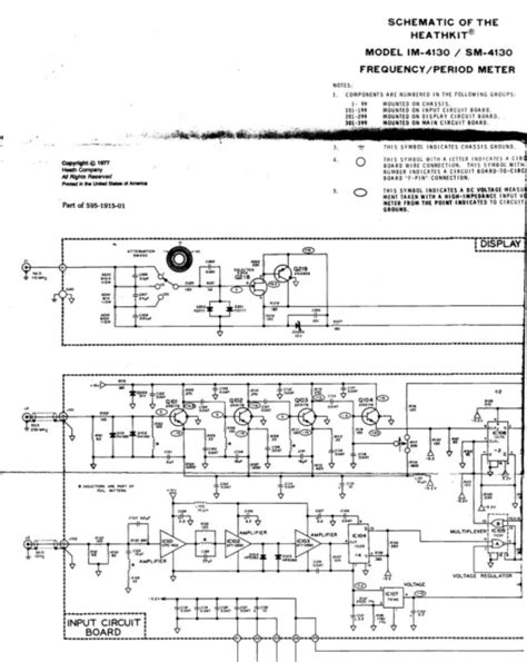 Circuit Diagrams SchaltplÄne Pour Heathkit Im 4130 Eur 824 Picclick Fr