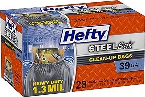 Hefty Steelsak Bolsas De Basura Grandes De Alta Resistencia Galones