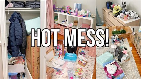 What A Hot Mess Extreme Declutter And Organize With Me Small Space Organization Ideas Nia