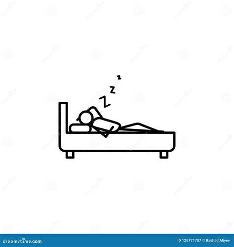 Sleep Outline Icon Element Of Lazy Person Icon For Mobile Concept And