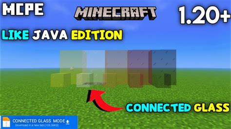 Connected Glass Texture Pack Mcpe 1 20 Connected Glass Minecraft Pe Bedrock Youtube