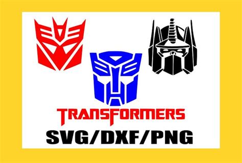 Svg Transformers Optimus Prime Megatron Decepticon Auotobot Logo