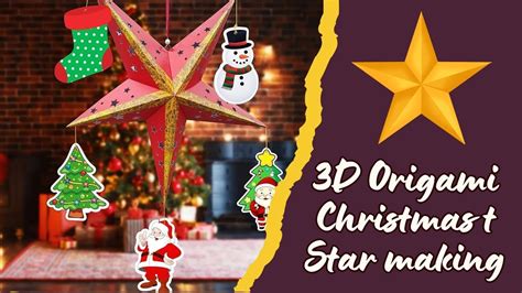 Diy Christmas Star Making 2023 How To Make A Star By Paper Youtube