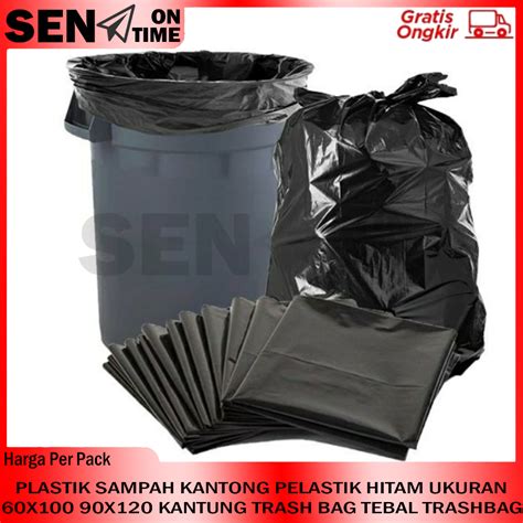 Jual Kantong Plastik Sampah Trash Bag Hitam Ukuran X X