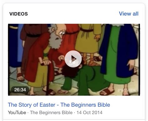 The Easter Story Cartoon Beginners Bible