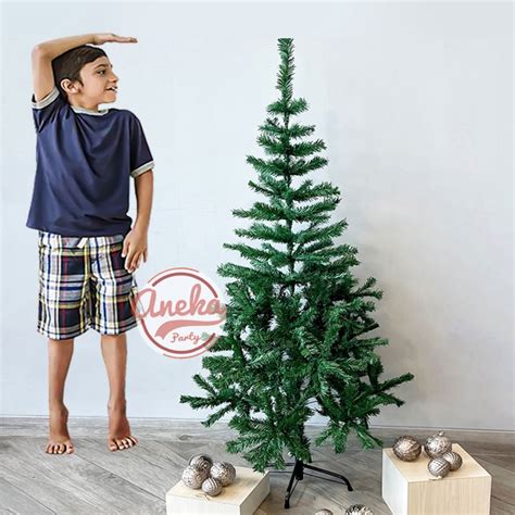 Jual Pohon Natal 120 Cm Christmas Tree Tinggi Pohon Natal PVC Kaki