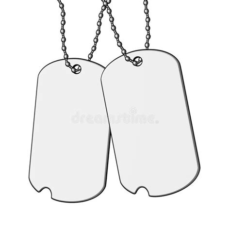 Blank Dog Tags Clip Art