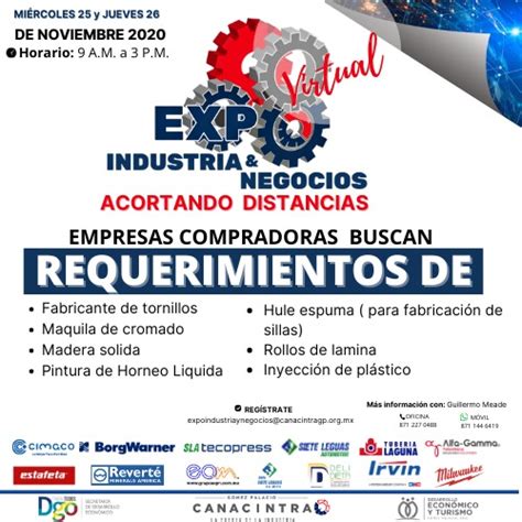 Expo Industria Y Negocios Canacintra G Mez Palacio