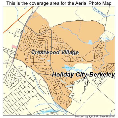 Aerial Photography Map of Crestwood Village, NJ New Jersey