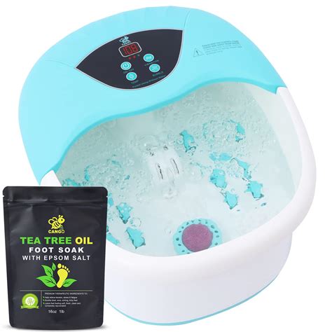 Foot Spa Bath Massager With Heat Bubbles And Vibration