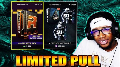 99 Ovr Pull All Pro Redux Pack And 4x Mission Mut Bundle Madden 23