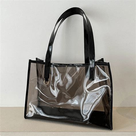 Sac De Rangement De Voyage Tanche Transparent En PVC Pour Femmes Grands