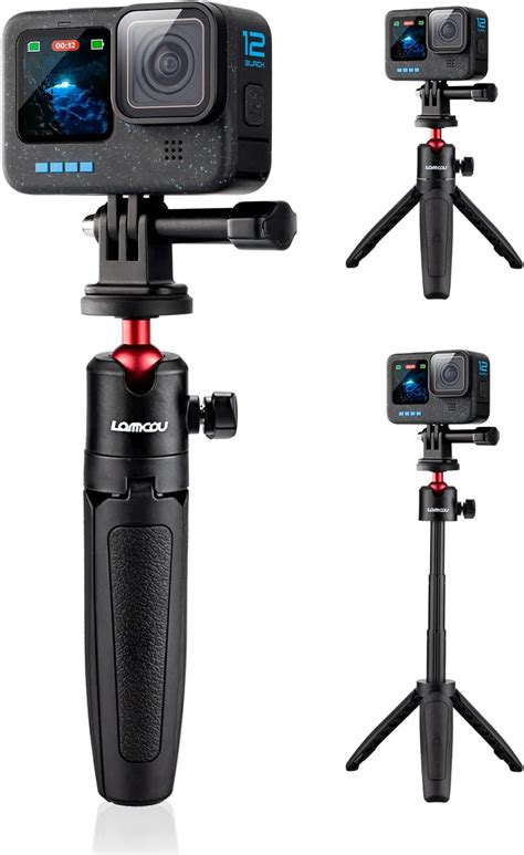 Lammcou Mini trípode Actioncam con Poste de extensión para GoPro