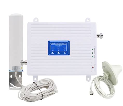 3-диапазонный GSM 3G 4G LTE репитер мобильной связи 900/1800/2100 МГц ...