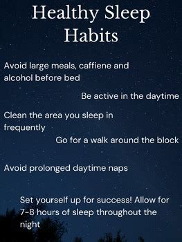 Healthy Sleep Habits by Trauma Informed Teaching | TPT