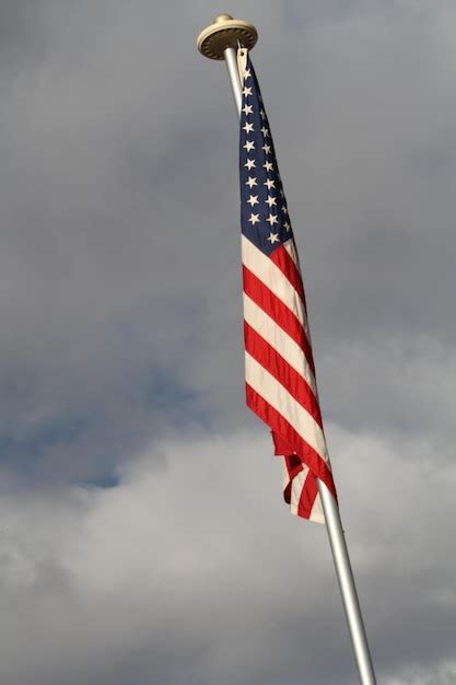 Premium Photo Low Angle View Of Flag Against Sky