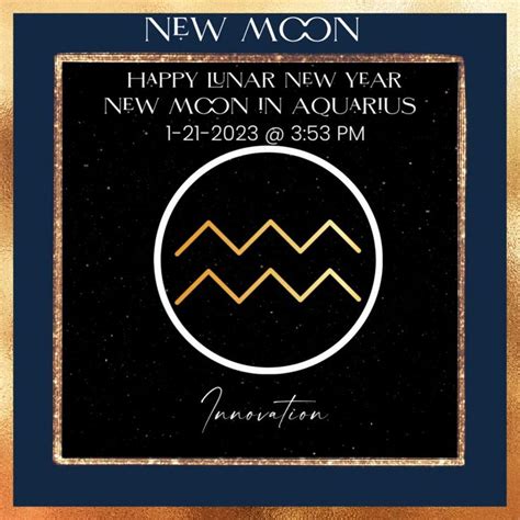 Aquarius New Moon♒️ 🌑 2023 And Lunar New Year Blessings Video Happy