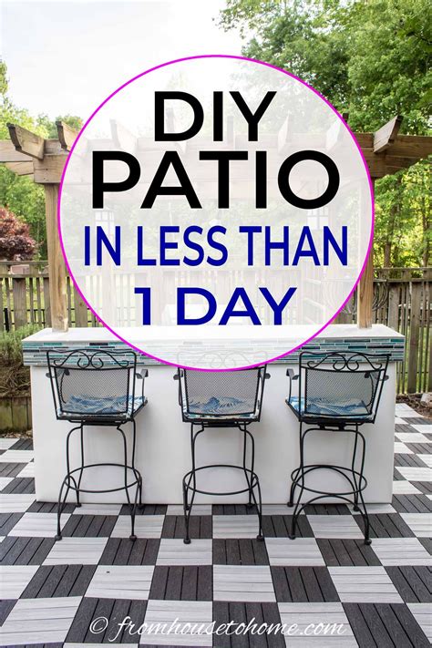 How To Install Deck Tiles For A Quick and Easy Patio | Easy patio, Deck ...