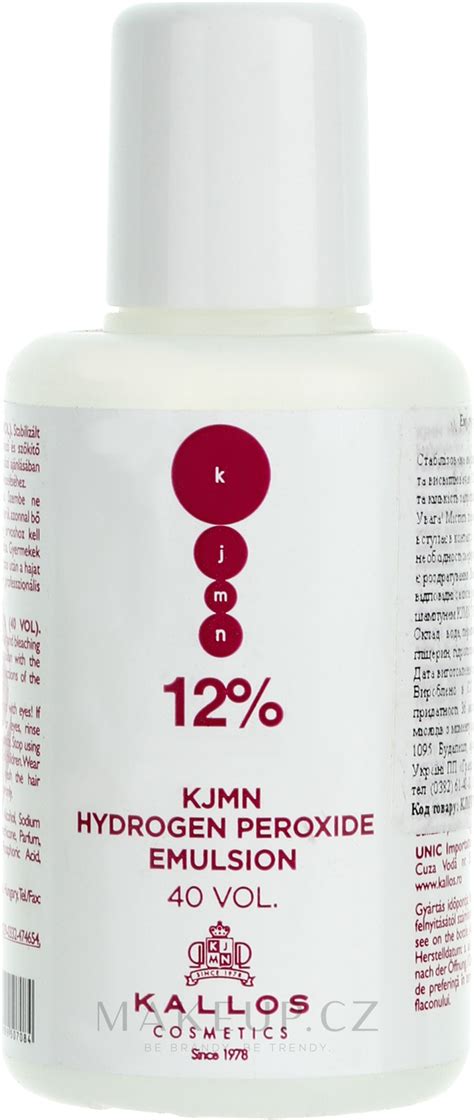 Kallos Cosmetics Kjmn Hydrogen Peroxide Emulsion Oxida N Inidlo Na