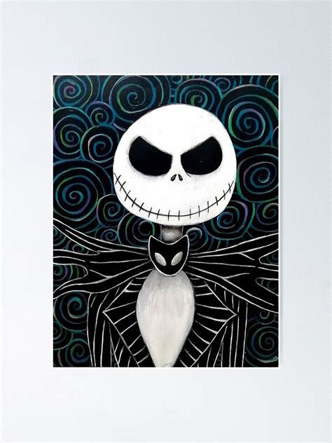 "Jack Skellington Painting" Poster by DanielleMurphy2 | Redbubble