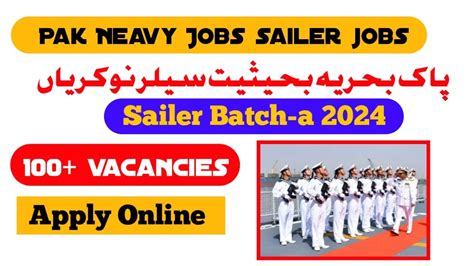 Join Pak Navy As Sailor Jobs Batch A Apply Online Pak Gov Job