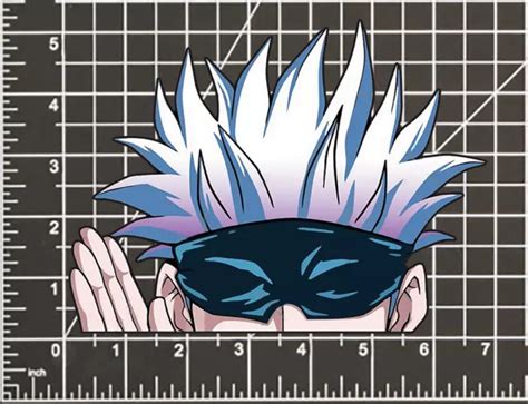 Satoru Gojo Peeker Jujutsu Kaisen Sticker Gojo Satoru Etsy Hot Sex