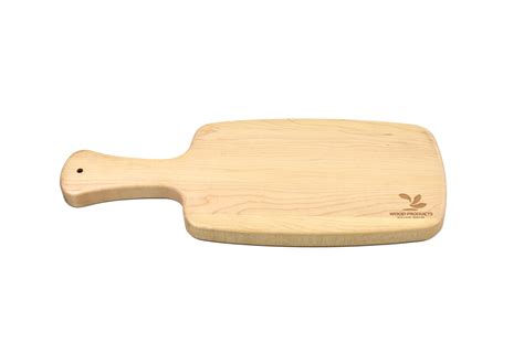 Small wood cutting board with handle