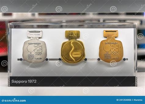 Official Gold,silver and Bronze Medals Used during the Sapporo 1972 ...