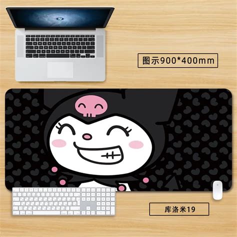 900 400mm Sanrio Kuromi Kawaii Anime Cartoon Large Mouse Pad Rubber