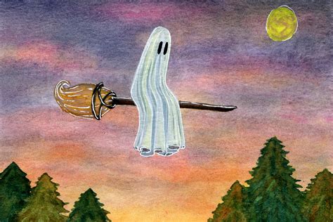 Ghost Witch - Mini Painting - Flukelady