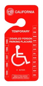 Decals And Placards Vehicle Registration California DMV