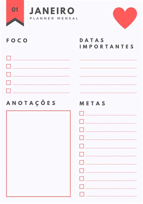 Planners Diários E Mensais Para Download Como Fazer Um Planner Planejadores Pessoais