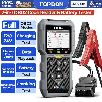 Topdon Al B In Electrical Battery Tester Obd Diagnostic Scanner