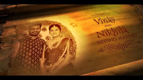 Gadegela S Wedding Invitation Vinay Weds Nikhila Youtube