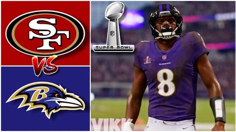 49ers Vs Ravens Superbowl Simulation Madden 24 Exhibition YouTube