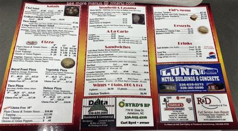 Online Menu Of Sir Pizza Restaurant Asheboro North Carolina 27203