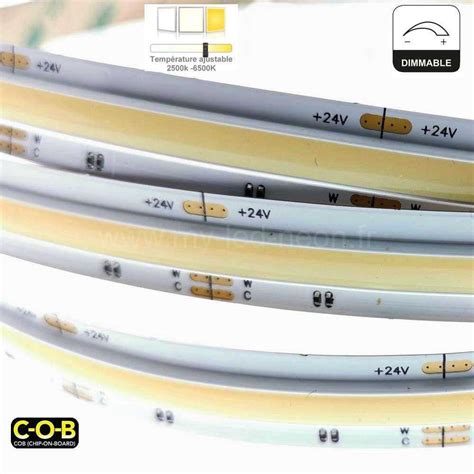 Ruban Led Cob Effet N On Cct Blanc Ajustable V