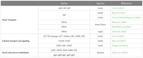 Frontiers Molecular Mechanisms Involved In Fruit Cracking A Review